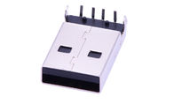 4 Pin PCBA Erkek Mikro USB Konektörü Siyah Plastik 100V Gerilim Direnci